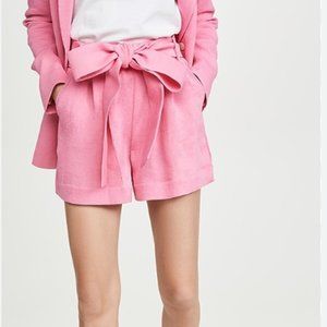 Staud Pink Mini Shorts